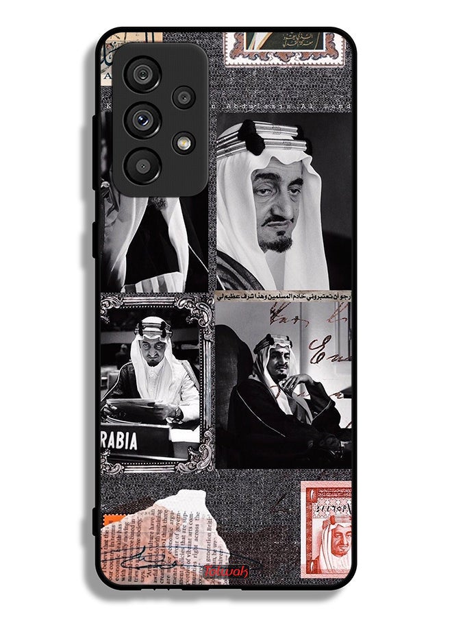 Tolwak Samsung Galaxy A73 5G Protective Case Cover King Faisal Vintage Poster - Image 1