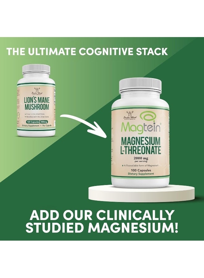 مكملات خشبية مزدوجة مكملات خشبية مزدوجة فطر عرف الأسود - 120 كبسولة 500 ملغ - Image 4