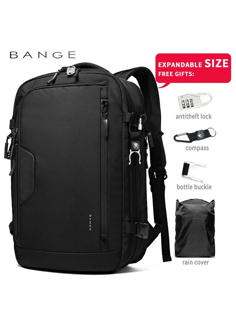 بانجي Bange 22039 smart nylon men black anti theft travel laptop backpacks - Image 1