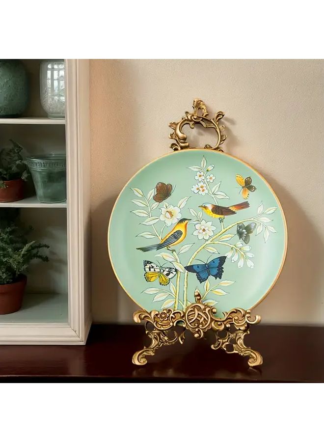 Bohemian Antique Picture Frame And Plate Holder Display Stand Pattern Style L - Image 3