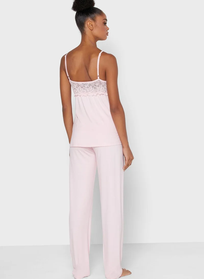 Harmony Lace Detail Pyjama Set
