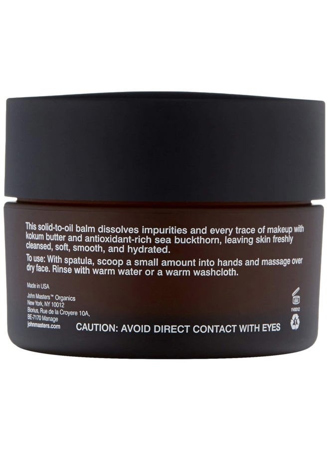 John Masters Organics Cleansing Balm with Kokum Butter & Sea Buckthorn 2.8 FL oz  - Image 2
