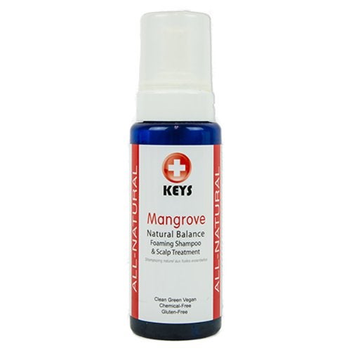 شامبو رغوي وعلاج لفروة الرأس من كيز مانغروف طبيعي 100% نباتي خالي من المواد الكيميائية لجميع أنواع الشعر 71 أونصة، بدون كبريتات وبدون ديميثيكون قابل للتحلل البيولوجي