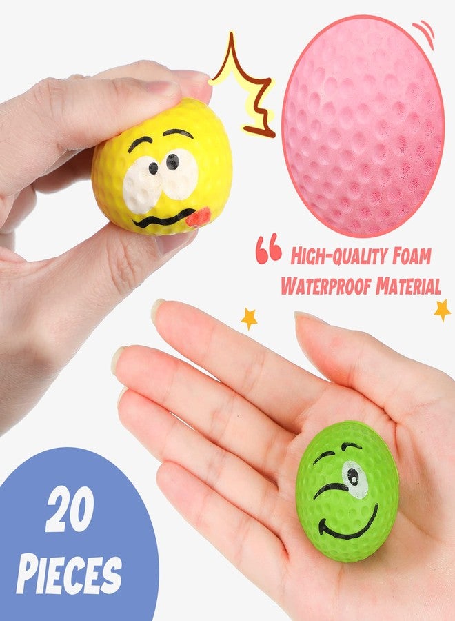 جيريفي 40 قطعة من كرات الجولف الصغيرة لتخفيف التوتر، هدايا حفلات الجولف، 1.57 بوصة، كرات تدريب من الفوم، كرات رياضية لتخفيف التوتر للأطفال والرجال والنساء، حقائب هدايا حفلات الكرنفال المدرسية (متعددة الألوان) - Image 5