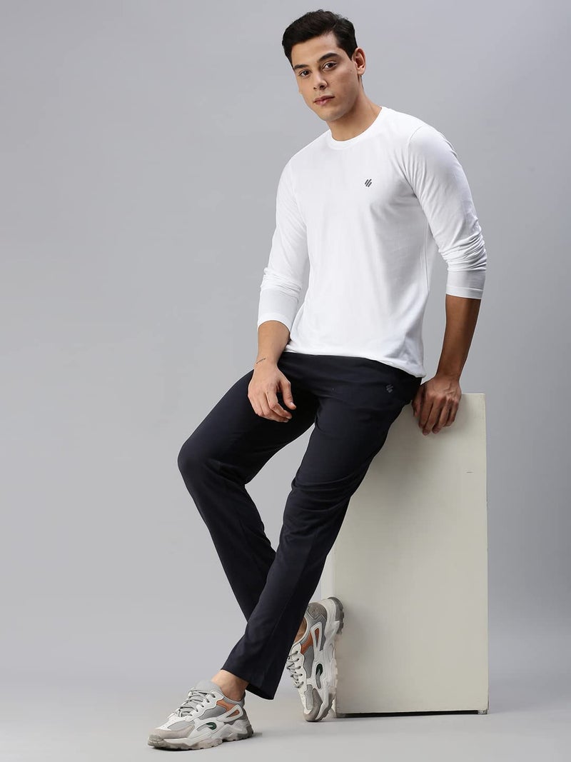 ONN Men's White Full Sleeves Round Neck T-Shirt(Size : X-Large) - Image 5
