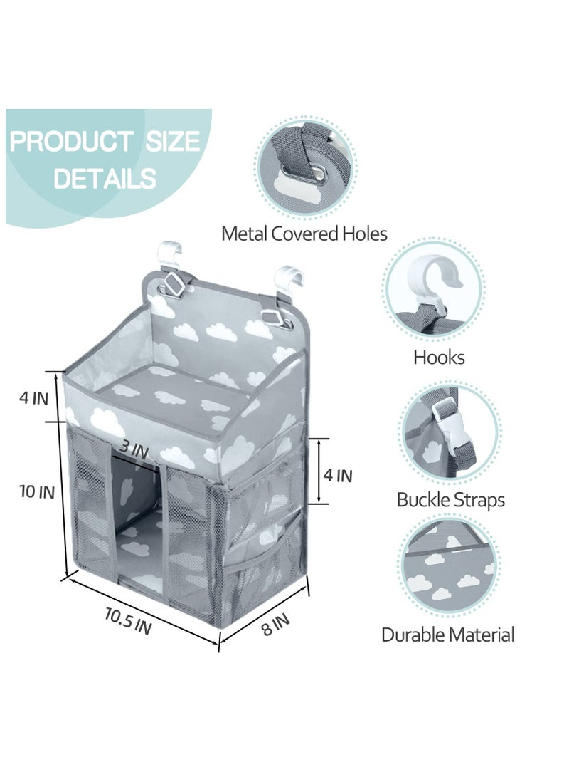general Baby Changing Table Organiser for Hanging Nappy Organiser Baby Bed Hanging Storage Changing Organiser Hanging Organiser Storage - Image 2