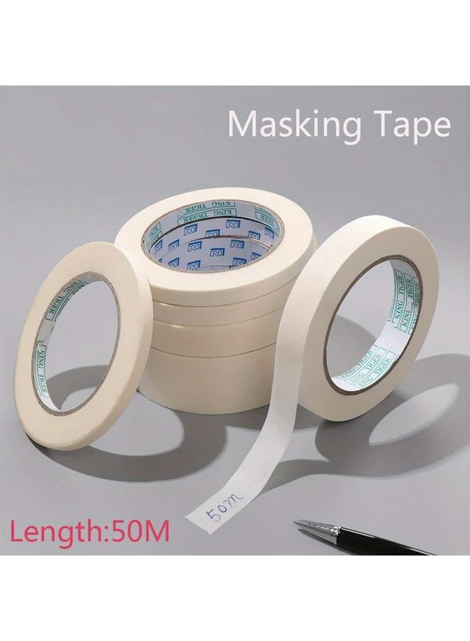 30mm White High Temperature Masking Tape No Residue Easy Tear For DIY Painting Crafts - Image 1