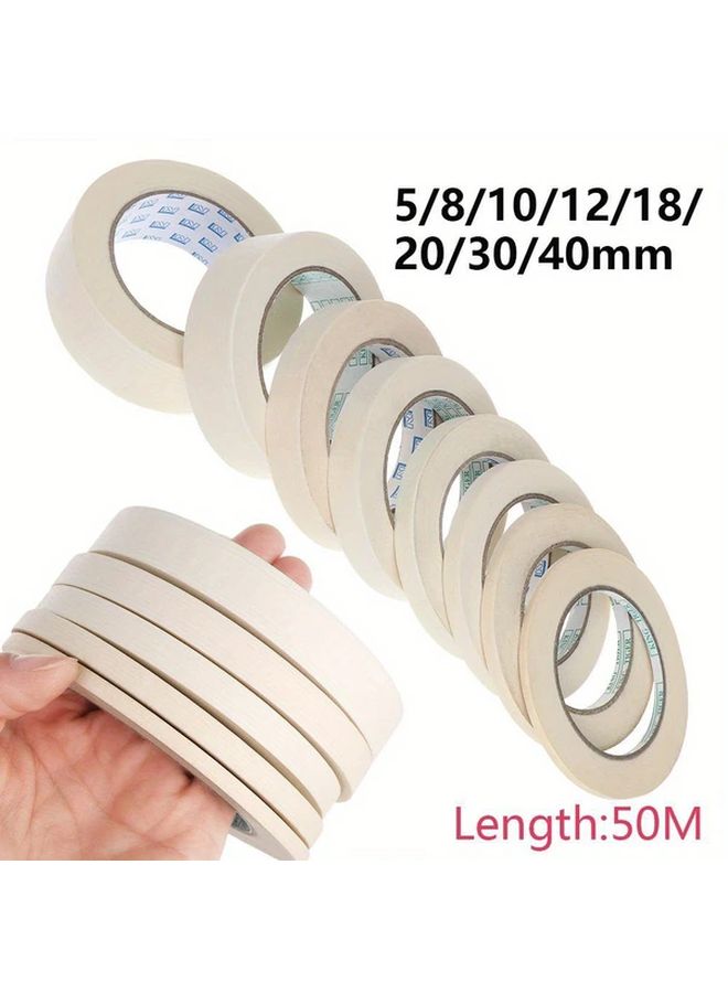 30mm White High Temperature Masking Tape No Residue Easy Tear For DIY Painting Crafts - Image 4