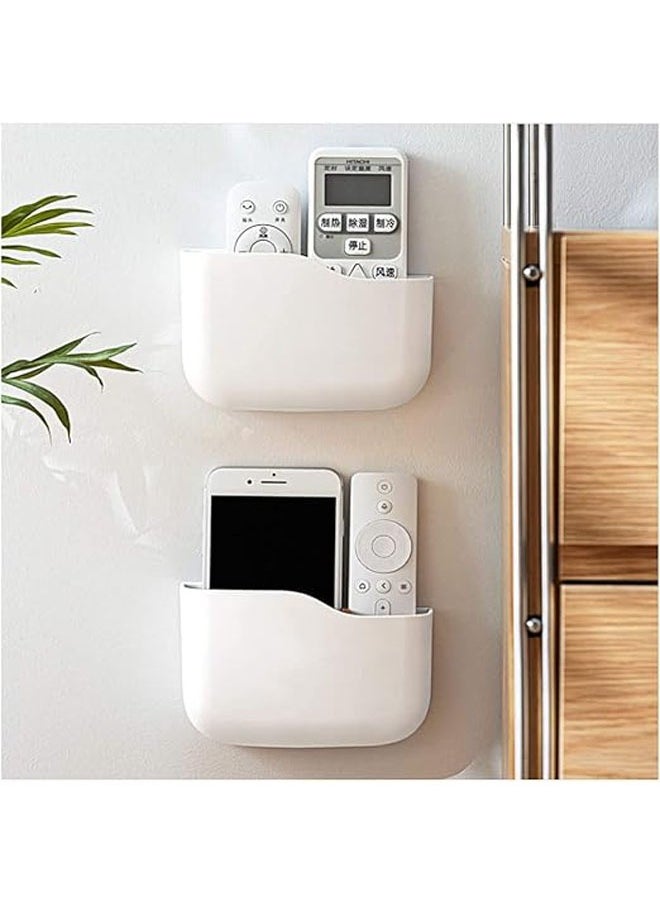 Hihonor Adhesive Remote Control Holder,TV Remote Holder Wall Mount With Self Adhesive, Remote Control Shelving for Home Office Desk  - Image 1