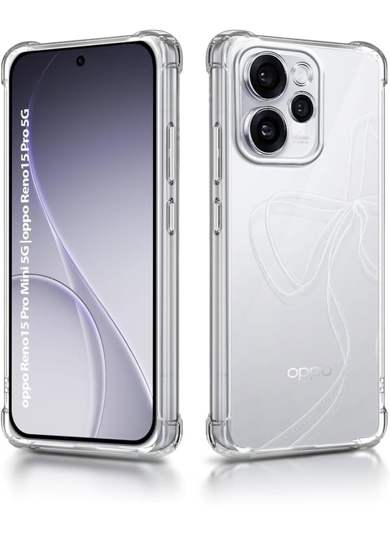 موز جراب هاتف شفاف من مادة TPU لهاتف OPPO Reno15 Pro 5G، نحيف للغاية، مقاوم للصدمات والخدوش - Image 1