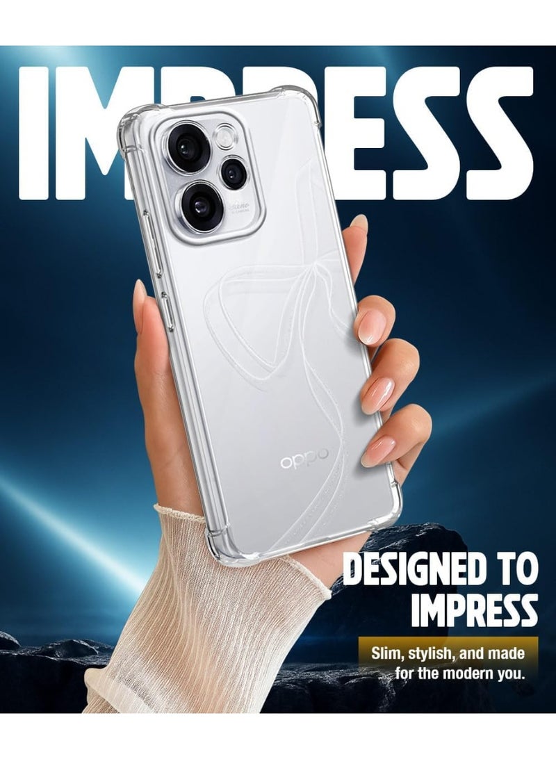 موز جراب هاتف شفاف من مادة TPU لهاتف OPPO Reno15 Pro 5G، نحيف للغاية، مقاوم للصدمات والخدوش - Image 2