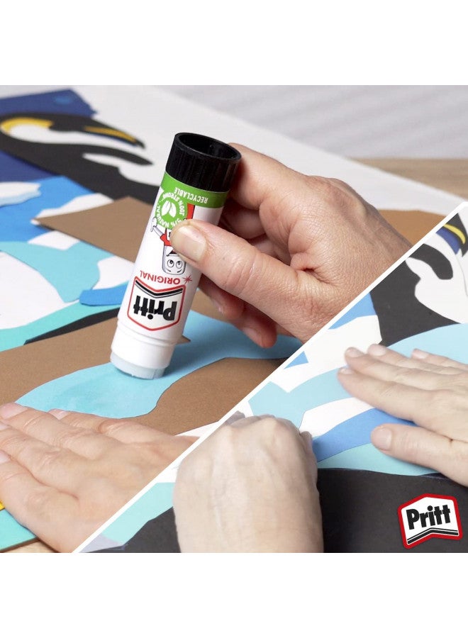 Pritt Glue Stick, Safe & Child-Friendly Craft Glue for Arts & Crafts Activities, Strong-Hold Adhesive for School & Office Supplies, 22 g (Pack of 3) - Image 5