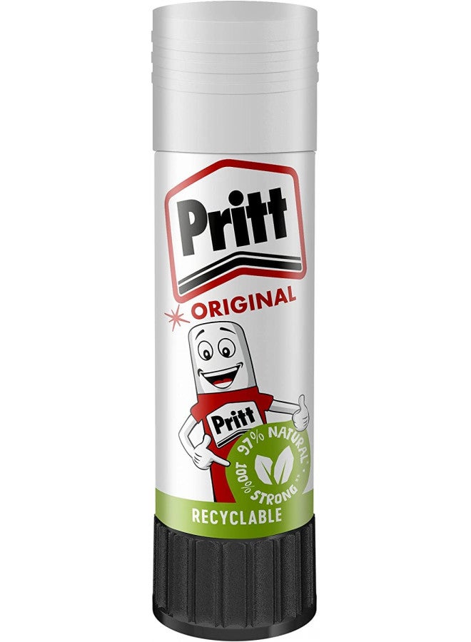 Pritt Glue Stick, Safe & Child-Friendly Craft Glue for Arts & Crafts Activities, Strong-Hold Adhesive for School & Office Supplies, 22 g (Pack of 3) - Image 2