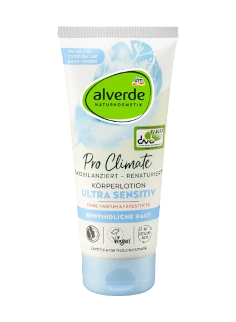alverde Ultra Sensitive Body Lotion – alverde Pro Climate - Image 1