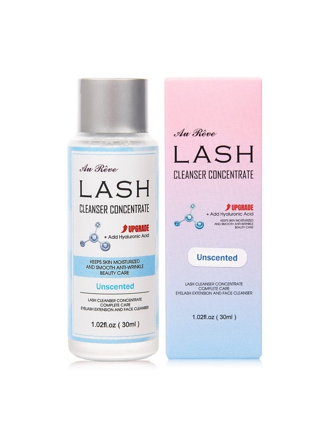 AuReve Lash Shampoo Concentrate 30ml Lash Cleanser Concentrate Add Hyaluronic Acid Oil-Free Lash Extension Shampoo Perfect for Salon，Unscented - Image 1