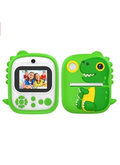 Generic P3 Dinosaur Polyod Children's Camera Printer HD Children's Toy Photo Video Multifunctional Gift-Color:Pink (with 32G Memory Card Reader)  - Image 3