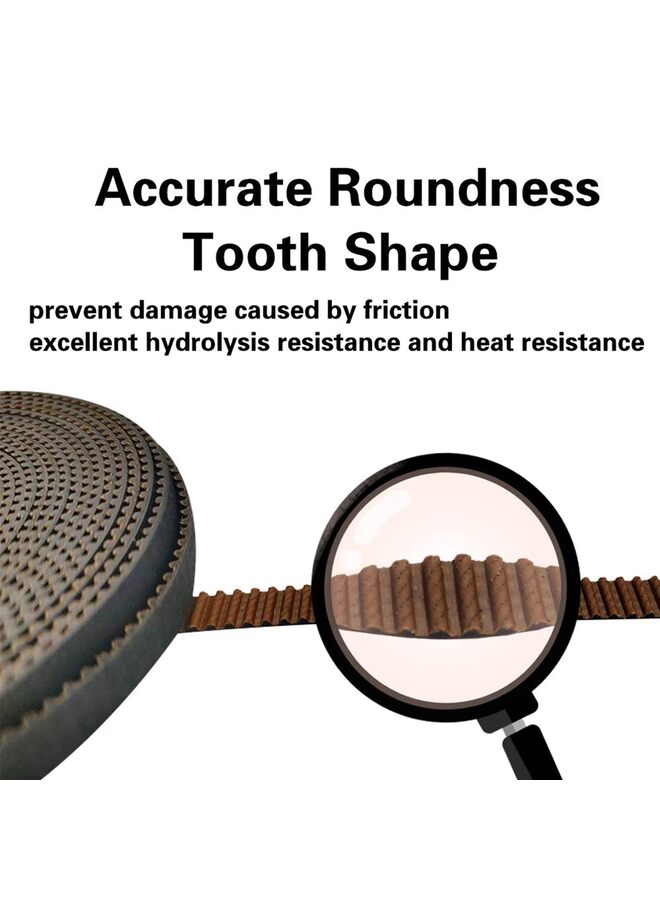 حزام التوقيت، نسخة مطورة غير قابلة للانزلاق، مناسب للطابعة ثلاثية الأبعاد ومعظم الطابعات التي تعمل بالحزام (الحجم: 6 مم) - Image 4