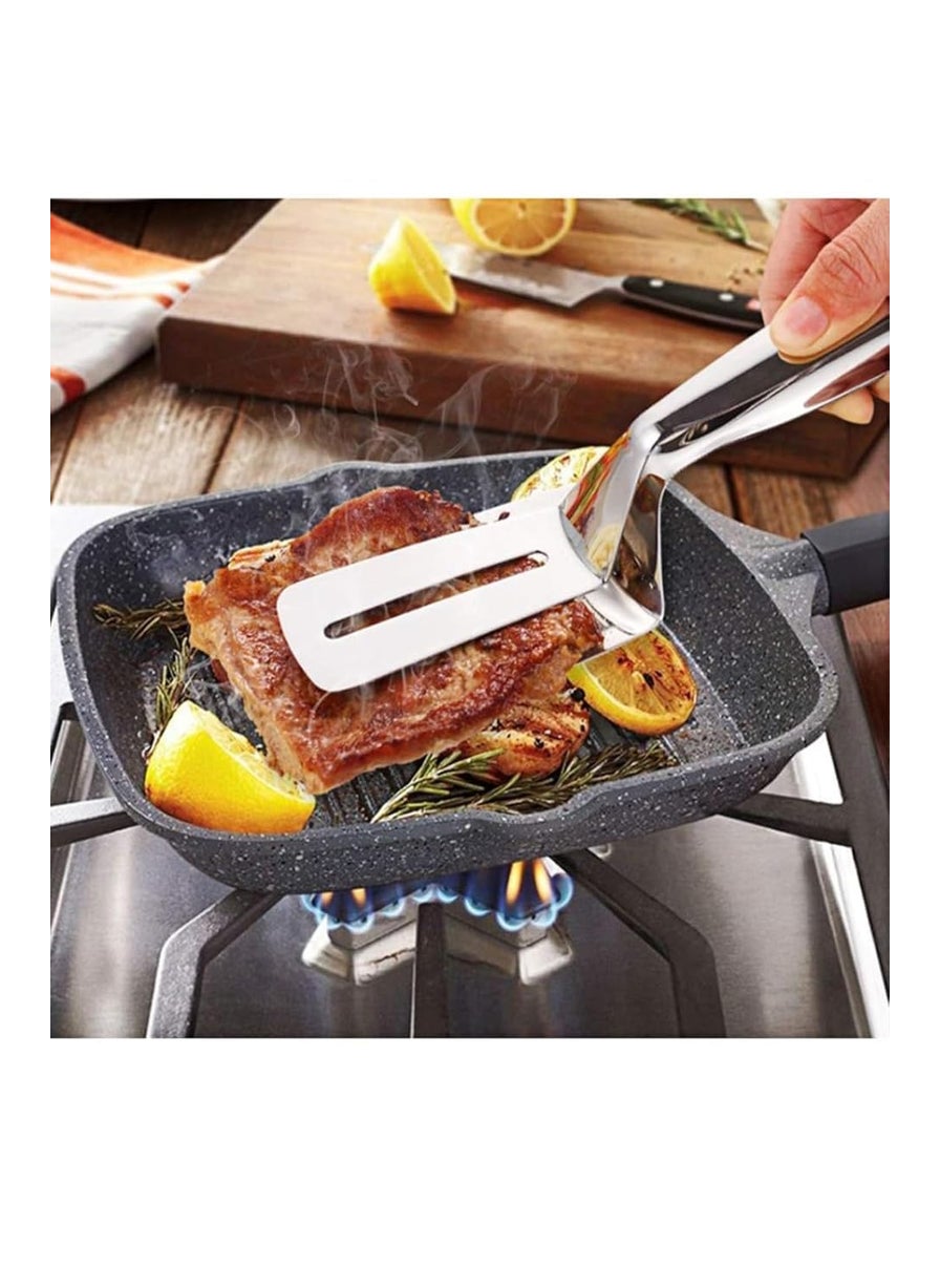 Ekdant EKDANT Stainless Steel Serving Tongs 12Inch Durable Kitchen Tongs for Grilling BBQ Buffet Serving HeatResistant AntiSlip Handles Easy Grip Perfect for Cooking Food Handling  - Image 5