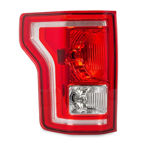 RANSOTO F150 Tail Light Compatible With Ford F150 2015 2016 2017 Rear Brake Lights with Bulbs Left Driver Side Tail Lamps Replace FL3Z13405APFM FO2800239