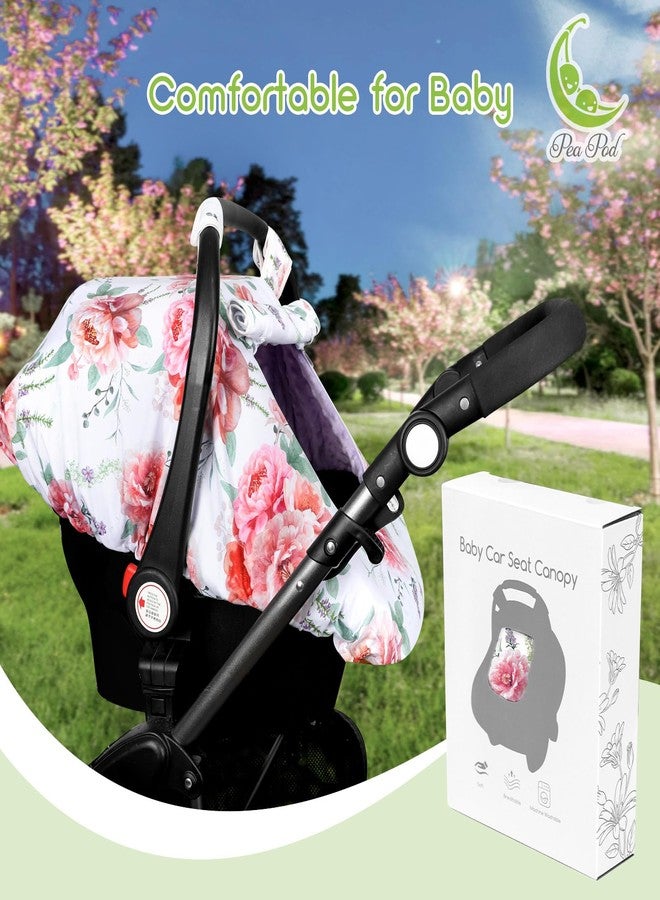 Pea Pod أغطية مقاعد سيارة للأطفال بتصميم قرون البازلاء، بنقشة زهور أنيقة - Image 5