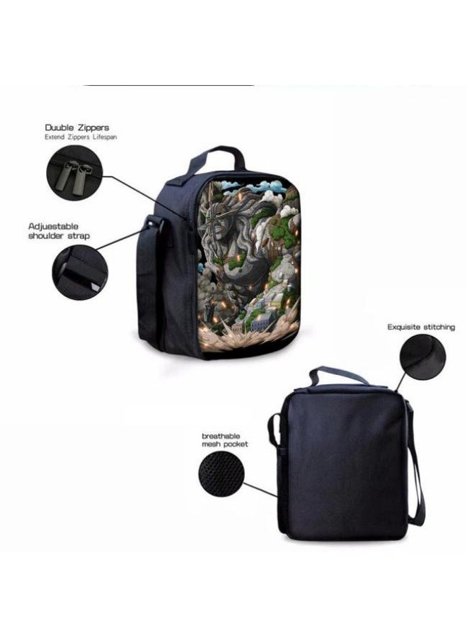 general The latest universal cartoon printed three piece practical bag combination (suitable for students, children, friends, outings, mountain climbing, etc.) - Image 2
