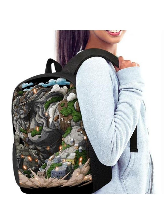 general The latest universal cartoon printed three piece practical bag combination (suitable for students, children, friends, outings, mountain climbing, etc.) - Image 3