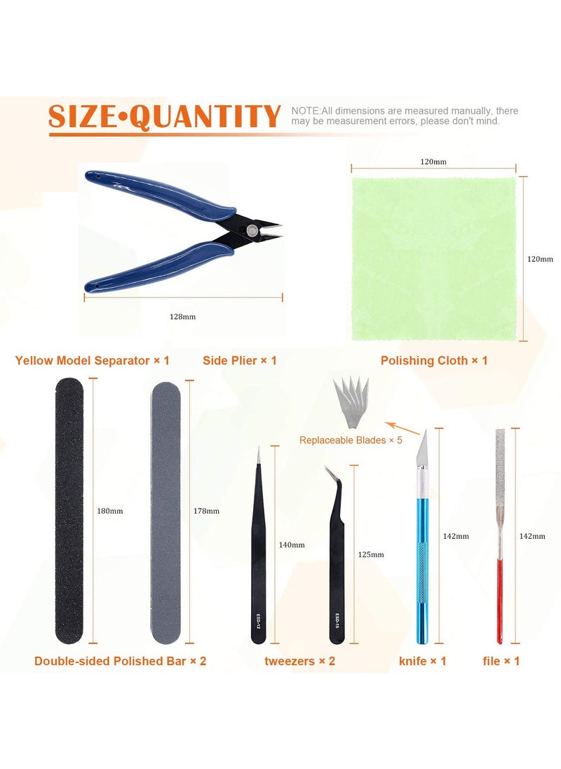 BreeJooy - 9 Pcs Gundam Model Tools Kit Hobby Building Tools Craft Set for Basic Model Building, Repairing and Fixing - Image 1