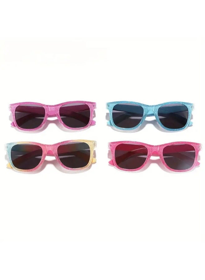 SCENT HOUSE Colorful Shiny Chic Girls' Square Fashion Glasses | Fashion Eyewear for Youngsters, Perfect for Casual Attire (Includes eyeglass case),sunglasses - Image 5