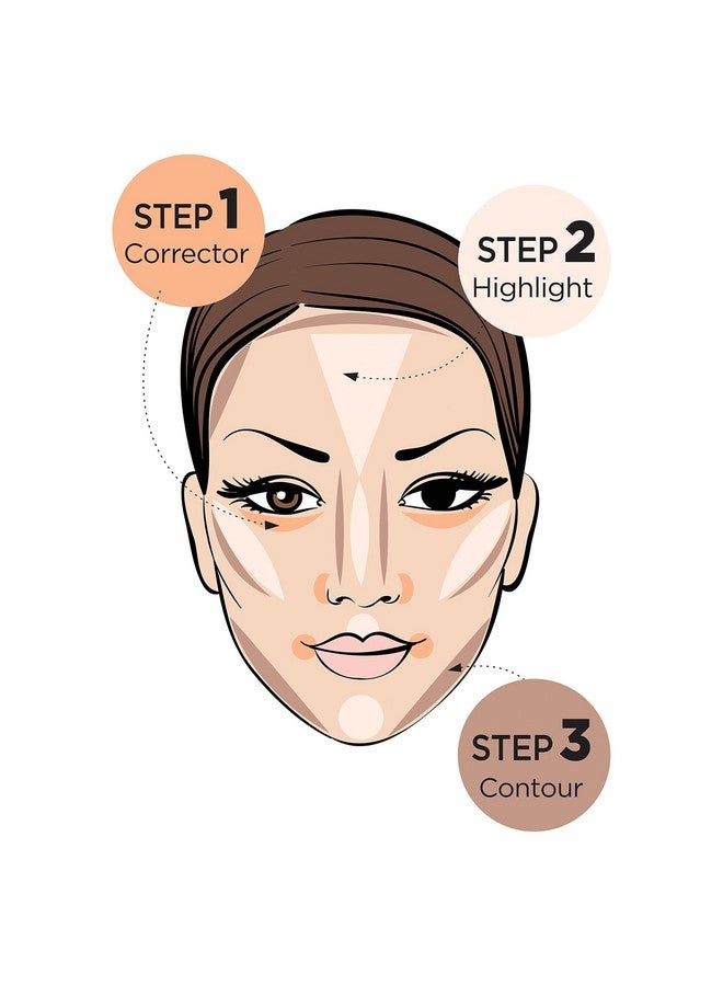 Ruby Kisses لوحة مكياج كريمة كونتور ثلاثية الأبعاد (فاتح) - Image 4