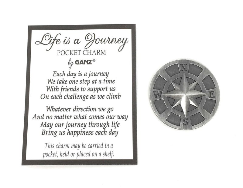 Ganz Pocket Tokens Life is a Journey Compass