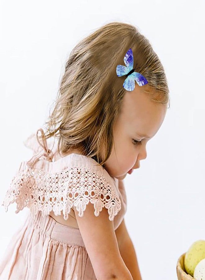 AASA Butterfly Hair Clip/Pins for Kids Hair Accessories Set of 2Pcs (Purple) - Image 5