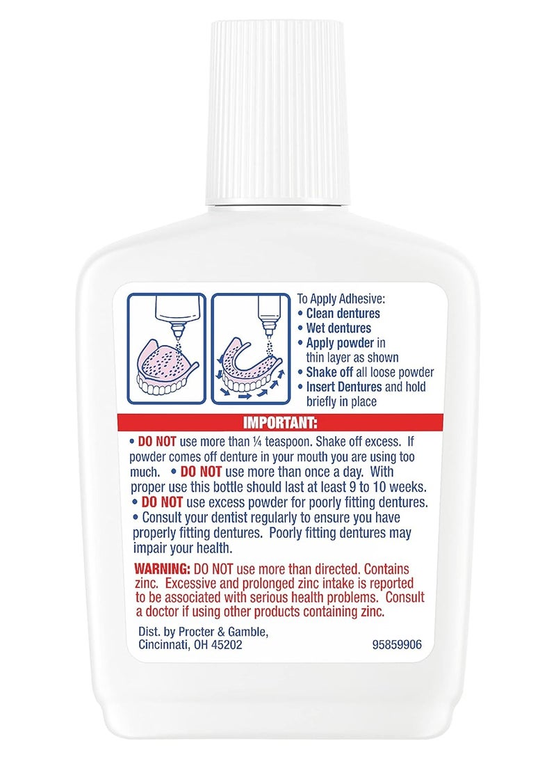 Fixodent Fixodent Denture Adhesive Powder, Extra Hold - 1.6 Oz - Image 2