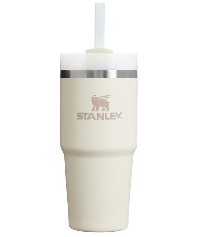 Stanley Quencher H2.0 FlowState Stainless Steel Vacuum Insulated Tumbler with Lid and Straw for Water, Iced Tea or Coffee, Smoothie and More, Cream 2.0, 14oz - Image 1