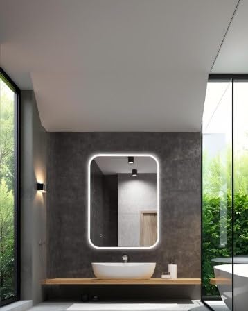 TINITALO Anti Fog Bathroom LED Mirror with Touch Sensor, 3 Light Effects, Glass, Wall Mount Rectangular, Led-293 (18 X 24 Inch) - Image 3