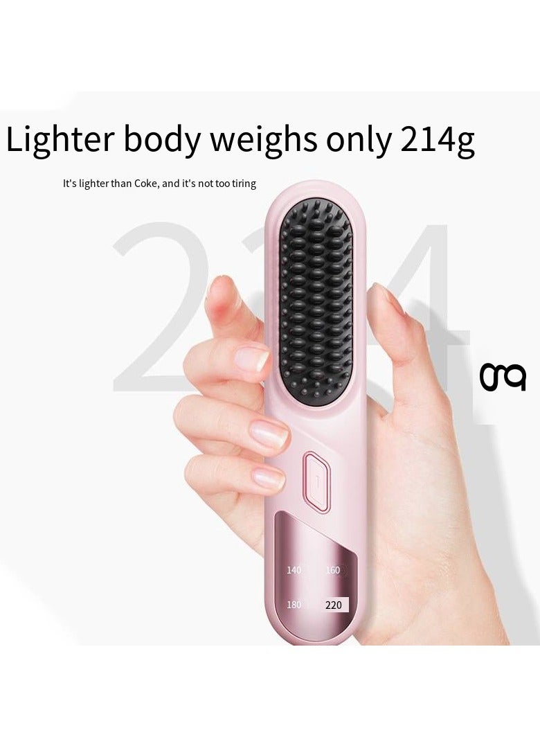 general Mini Ionic Straightening Comb – Travel-Friendly Straightener & Curler for Men/Women, Dual-Use Hair Styling Tool - Image 3