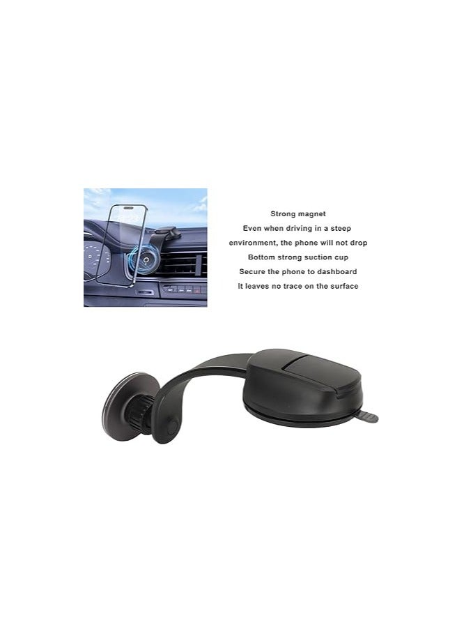 Magnetic Phone Holder for Car Mount Stand for Automobile - Easy Install, Adjustable (YD-48) - Image 4