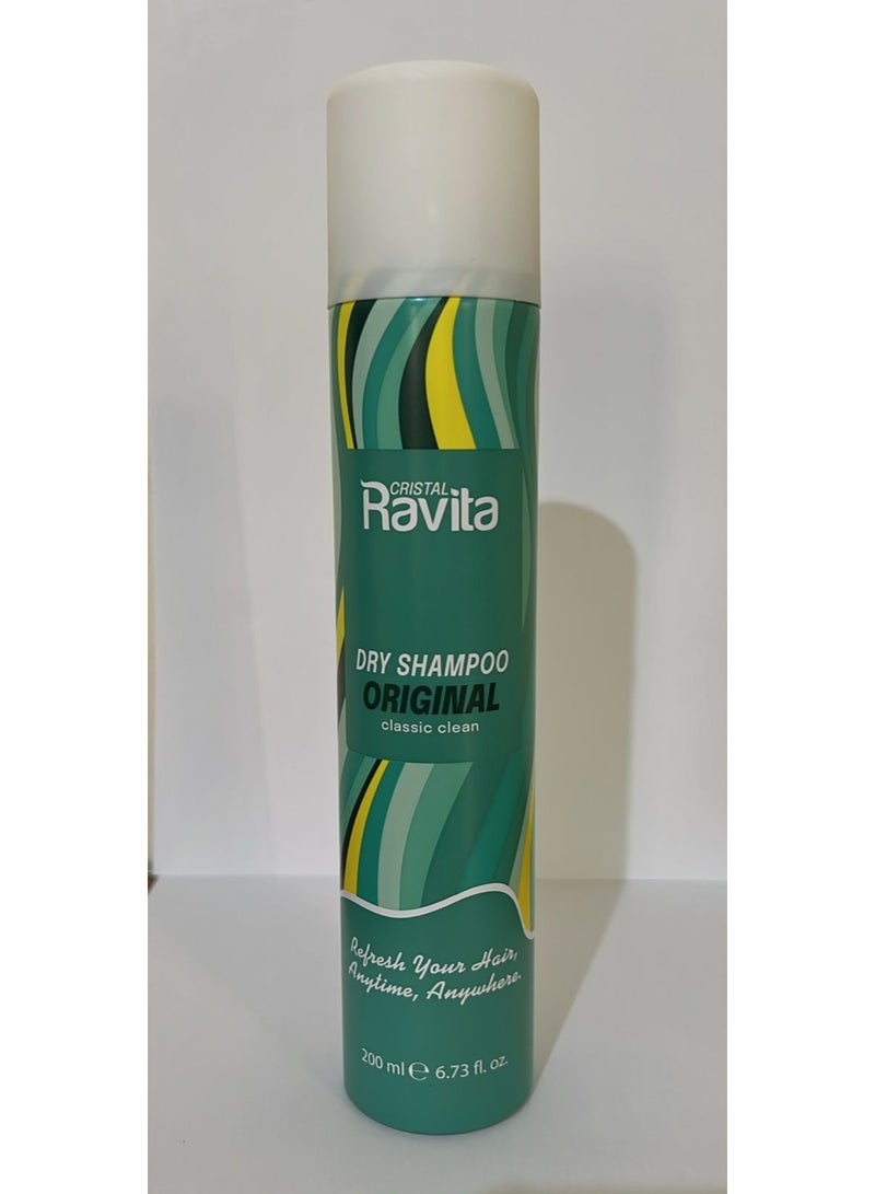 CRISTAL Ravita Original Classic Clean Dry Shampoo 200ml