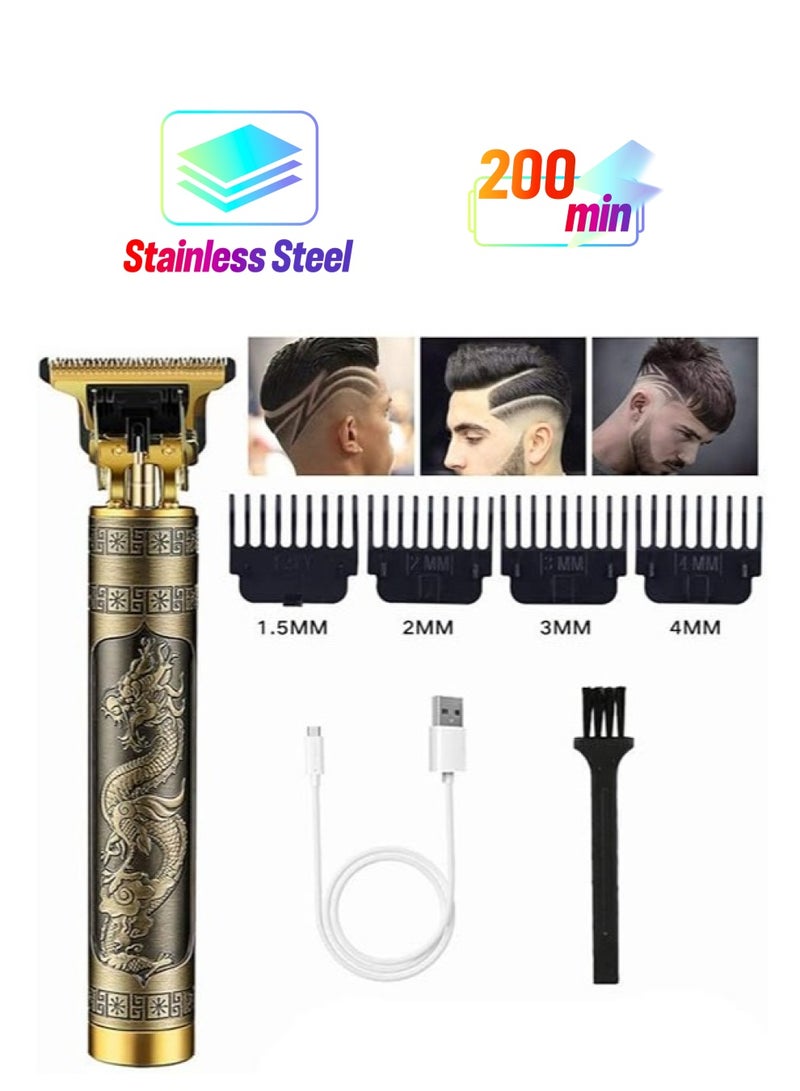 Risen Professional Men’s Hair Trimmer – Zero Gapped Cordless T-Blade Clippers & Grooming Kit for Home Use - Image 1