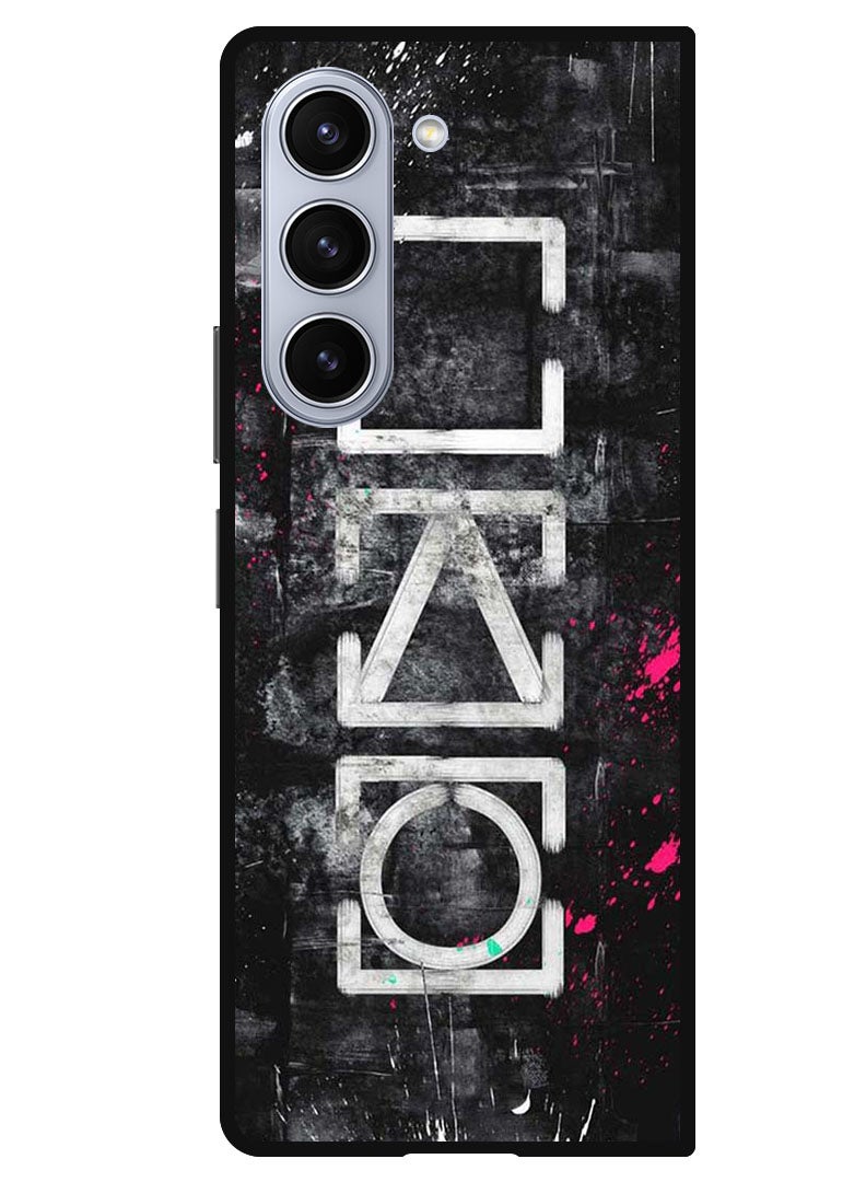 Theodor Protective Case Anti Scratch Shock Proof Bumper Cover For Samsung Galaxy Z Fold 5 Squid Symbols - Image 1