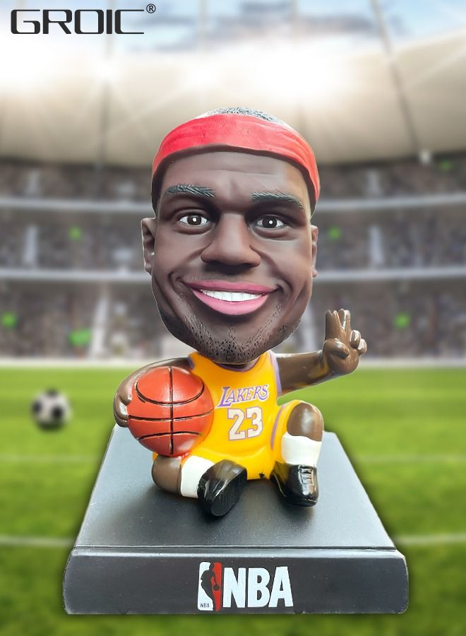 GROIC James for Car Dashboard Bobble Head Figures Car Decoration Ornaments Auto Interior Decor,Basketball Star Car Ornaments - Image 3
