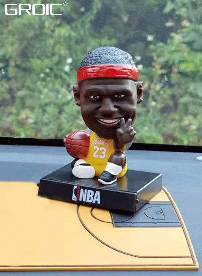 GROIC James for Car Dashboard Bobble Head Figures Car Decoration Ornaments Auto Interior Decor,Basketball Star Car Ornaments - Image 5