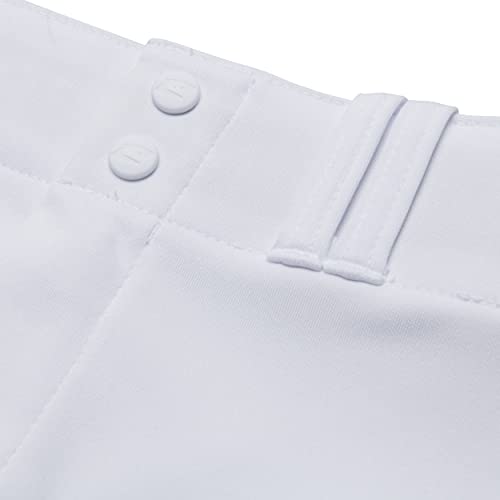 Champro Standard Triple Crown Open Bottom Adult Baseball Pants, White, Navy Pipe, Small - Image 5