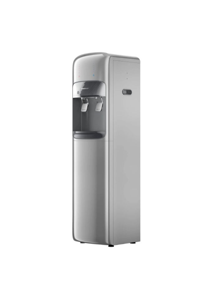 Koldair Water Dispenser Bottom Load Type A With Adavanced Functionality, LED Indicators For Operating, Cooling, Heating, and Water Level, Two Taps Hot And Cold, Silver