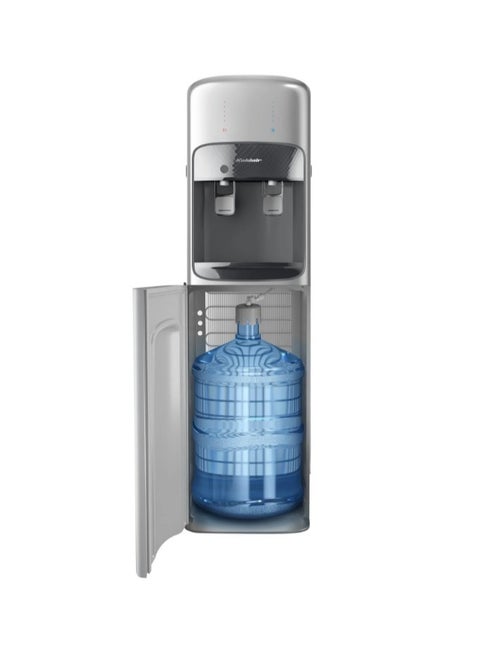 Koldair Water Dispenser Bottom Load Type A With Adavanced Functionality, LED Indicators For Operating, Cooling, Heating, and Water Level, Two Taps Hot And Cold, Silver