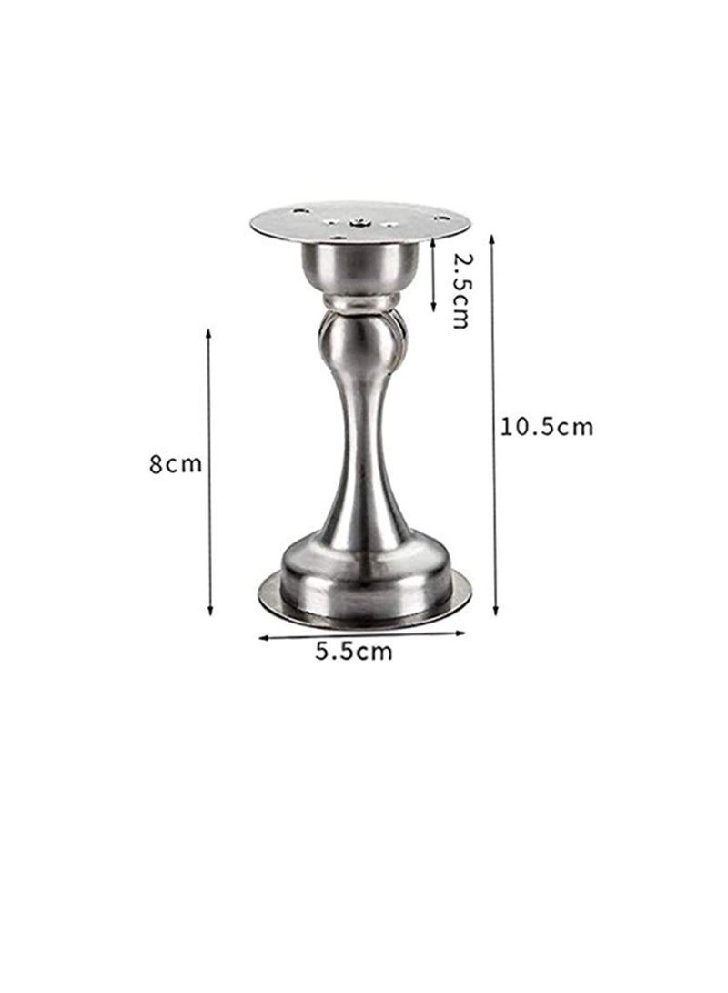 Door Stopper Bumper Magnetic Stainless Steel Door Holder Doorstop For Pvc Metal Wood Board Tile Platic Aluminum Sash Silver  - Image 2