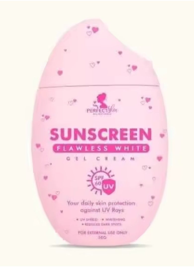 Perfect Skin Sunscreen Flawless White Gel Cream 50g  - Image 1