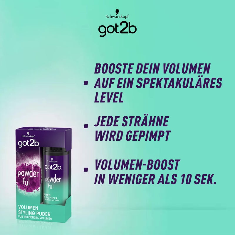 Got2B Schwarzkopf Powder'Ful Volumizing Styling Powder, 10g - Image 3
