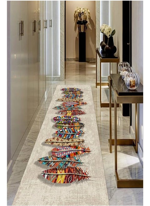 Runner Rug for Hallways Indoor/Outdoor Rectangular, 0.25cm Thick Dahr Dots Non Slip Easy to Clean, Perfect for Living Room, Dining Room, Hallway, Living Room, Dining Room, Runner