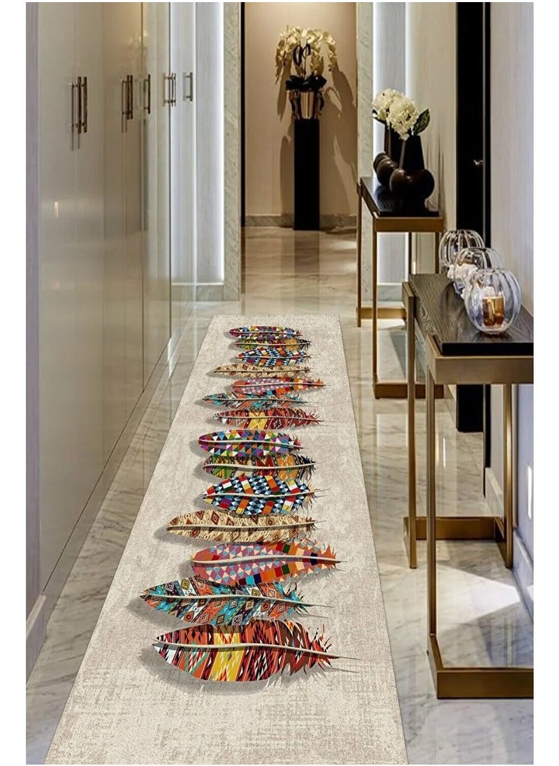 Runner Rug for Hallways Indoor/Outdoor Rectangular, 0.25cm Thick Dahr Dots Non Slip Easy to Clean, Perfect for Living Room, Dining Room, Hallway, Living Room, Dining Room, Runner