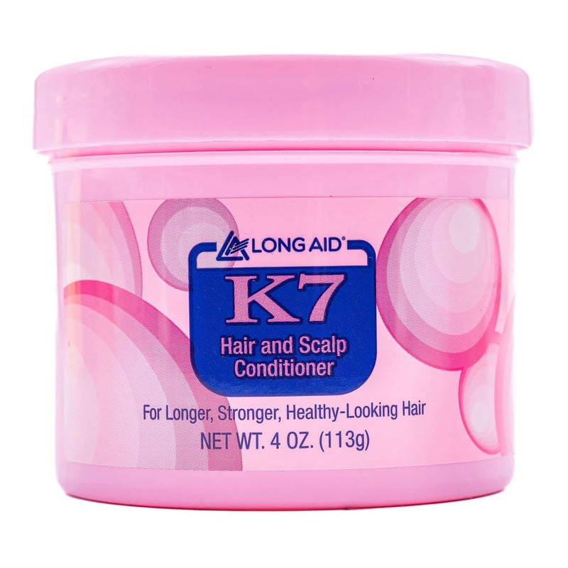 Ampro LongAid K7 Hair and Scalp Conditioner  Rich with Natural Emollients  Provides Stronger Hair and Scalp for All Hair Textures  Protects Against Humidity and Nature  4 oz